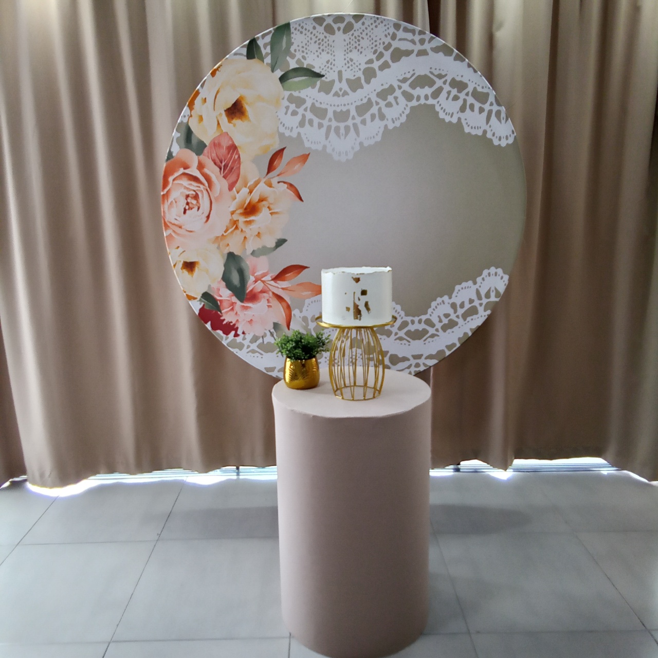 Floral Renda 1 - Cenário Mágico Festa