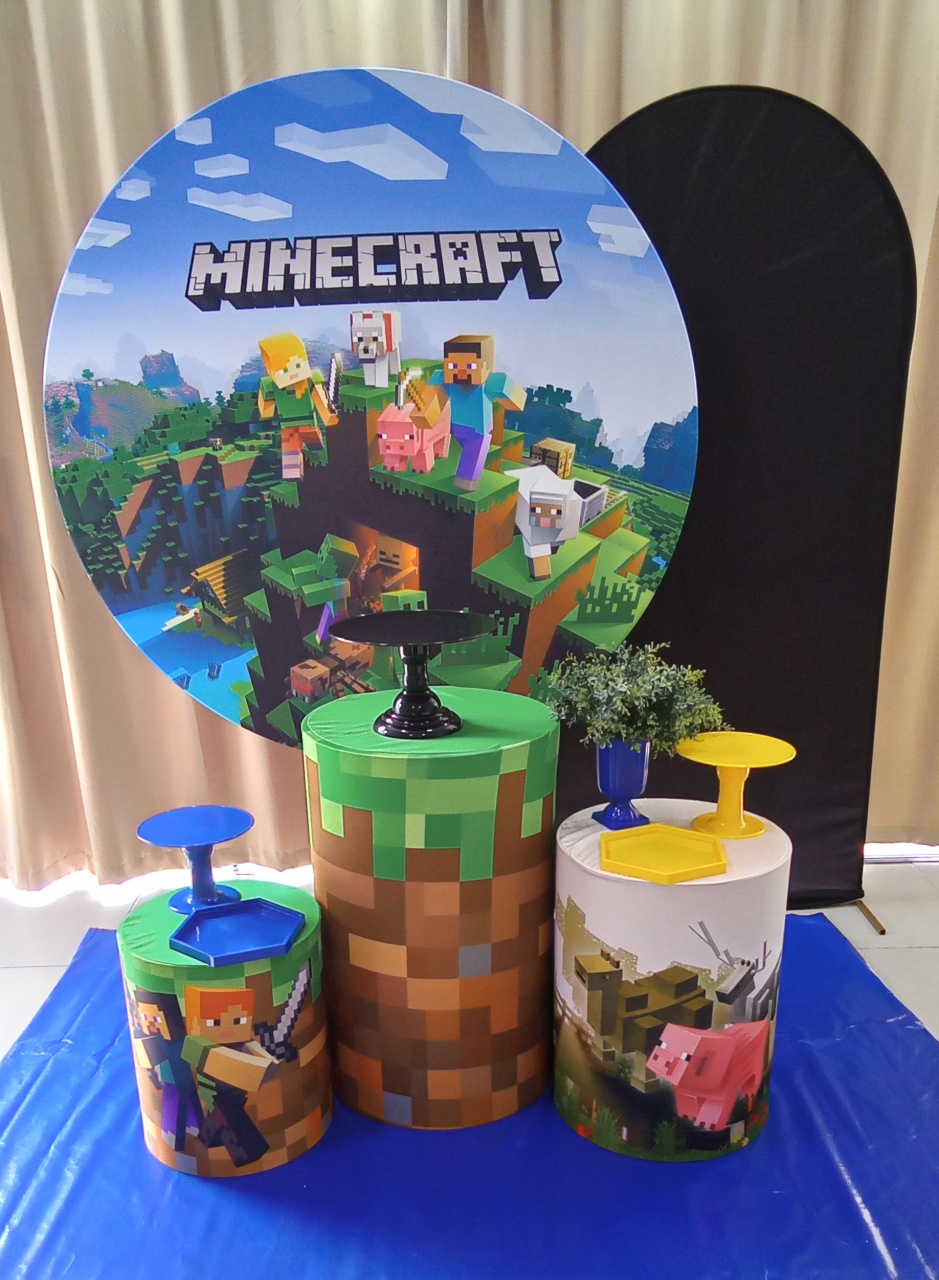 Minecraft 2 - Cenário Mágico Festa