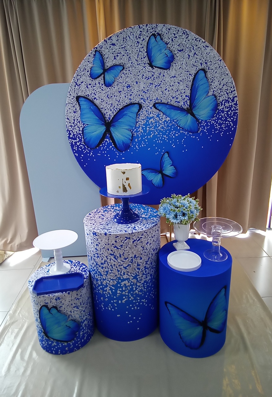 Borboleta Azul 2 - Cenário Mágico Festa