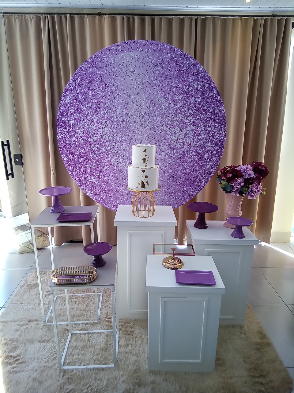 Gliter Lilas 7 - Cenário Mágico Festa