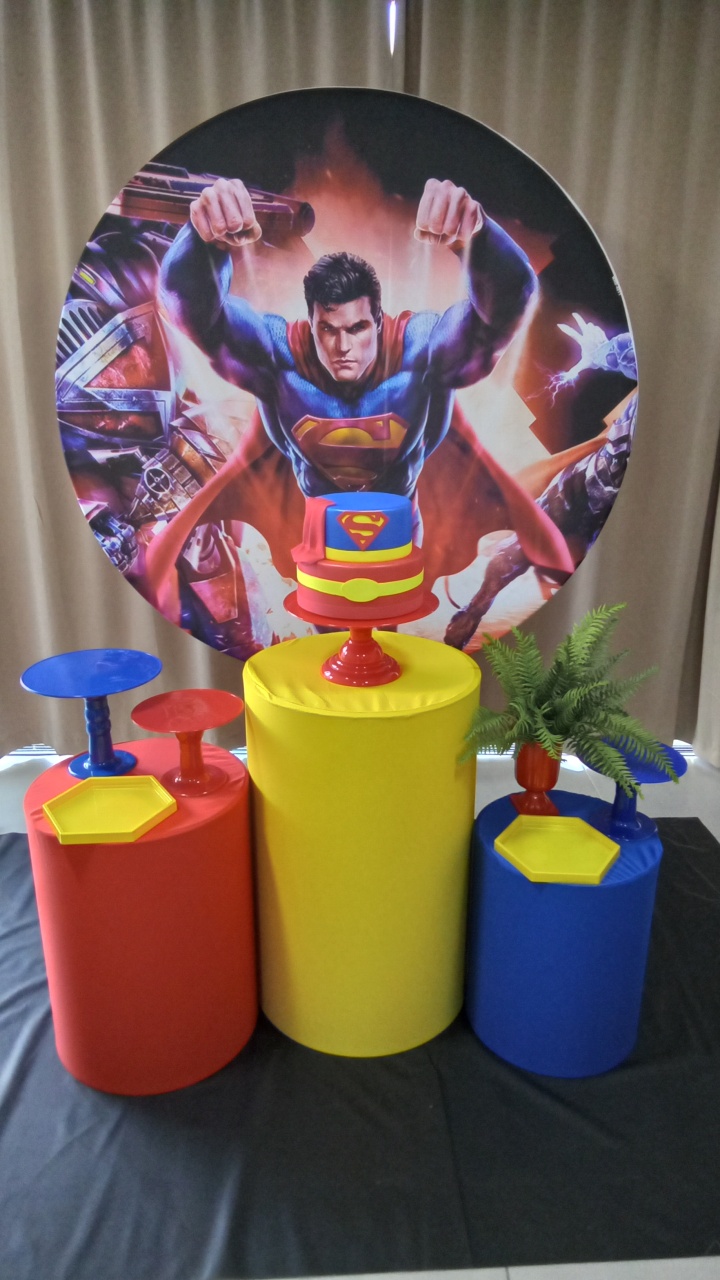 Super Homem 1 - Cenário Mágico Festa