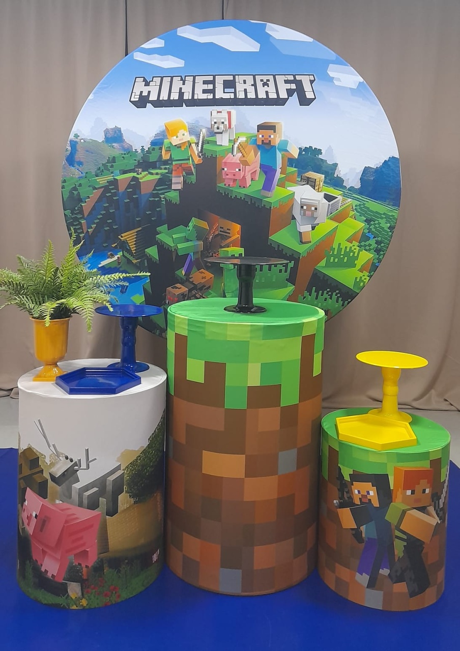 Minecraft 1 - Cenário Mágico Festa