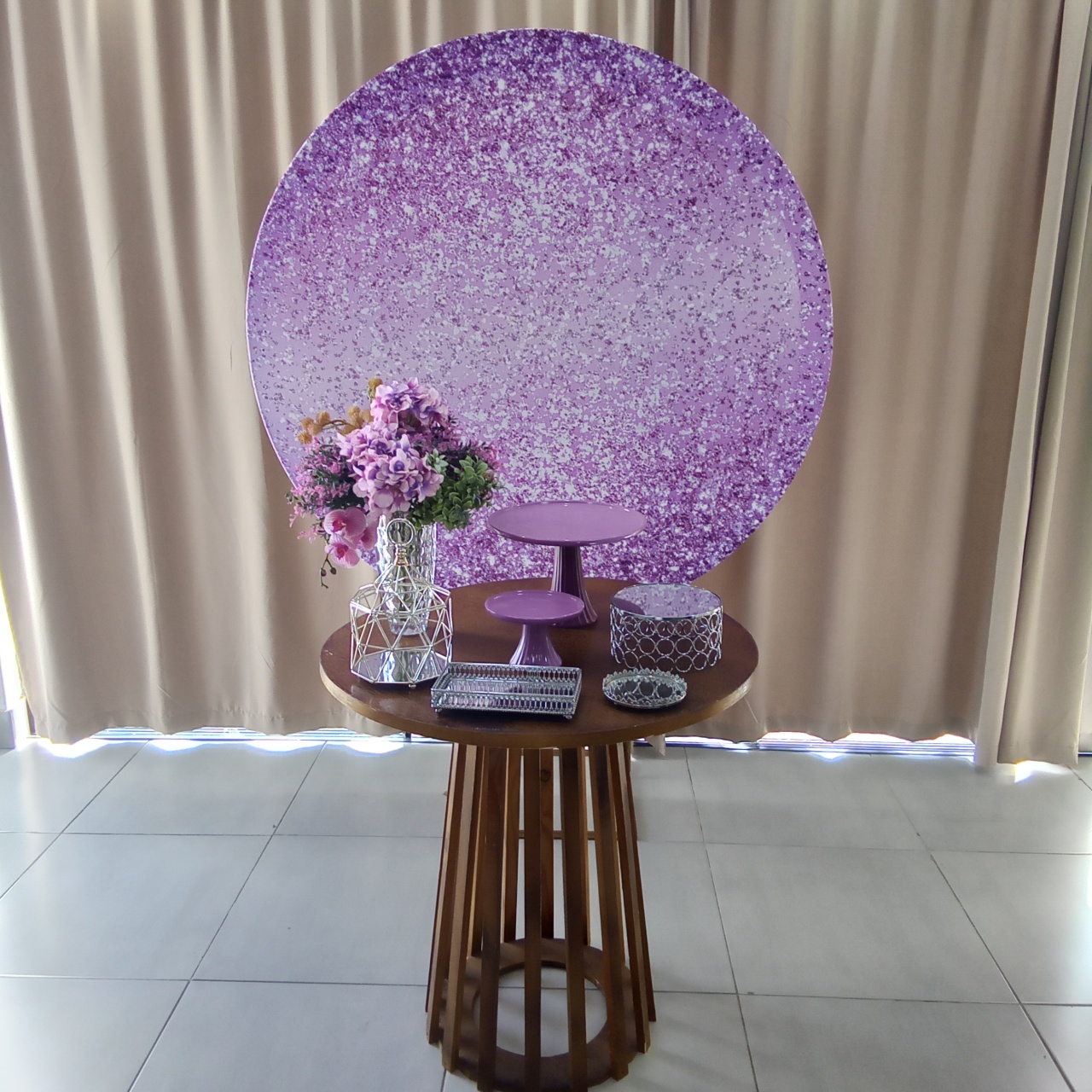 Gliter Lilas 6 - Cenário Mágico Festa