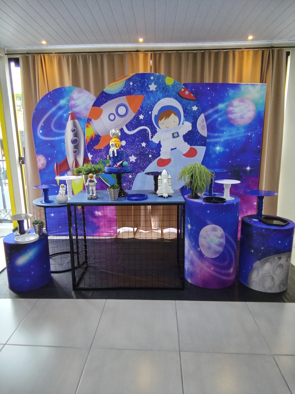 Astronauta Baby 4 Decor - Cenário Mágico Festa