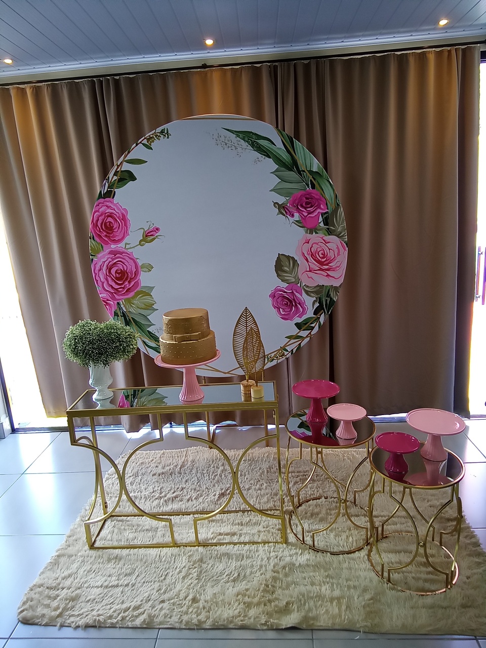 Floral Rosas 7 - Cenário Mágico Festa