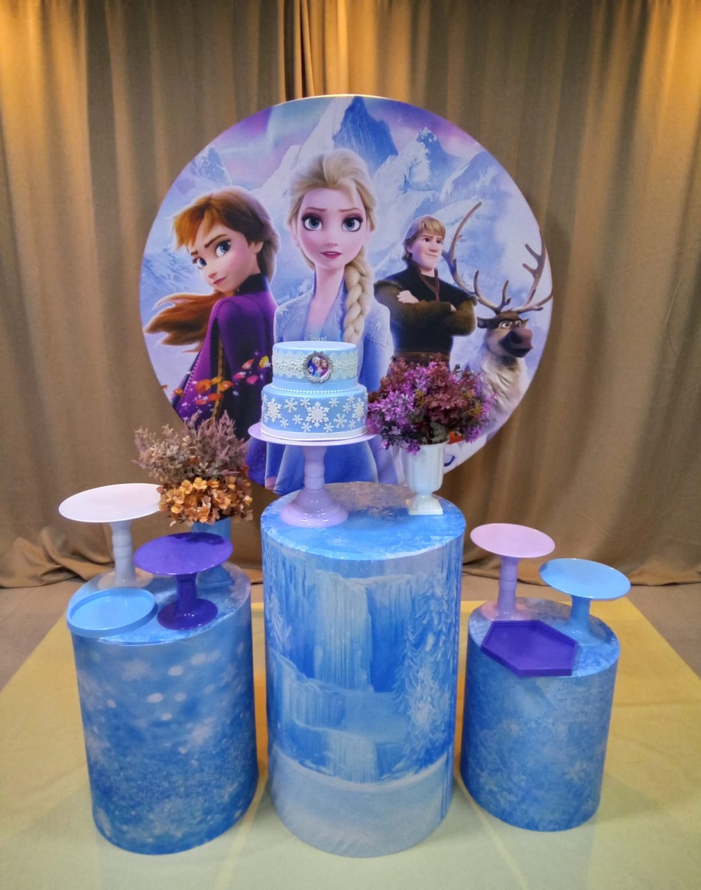 Capa Frozen - Cenário Mágico Festa
