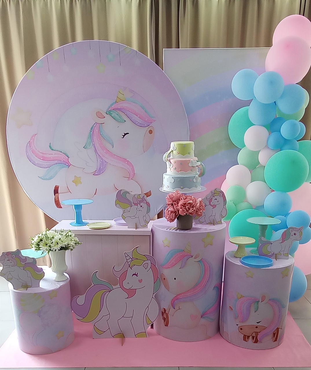 Unicornio Baby Decor - Cenário Mágico Festa