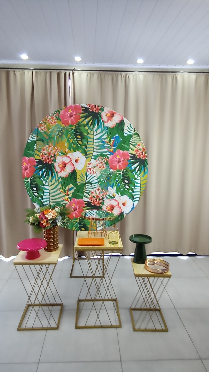 Floral Tropical Papola 3 - Cenário Mágico Festa