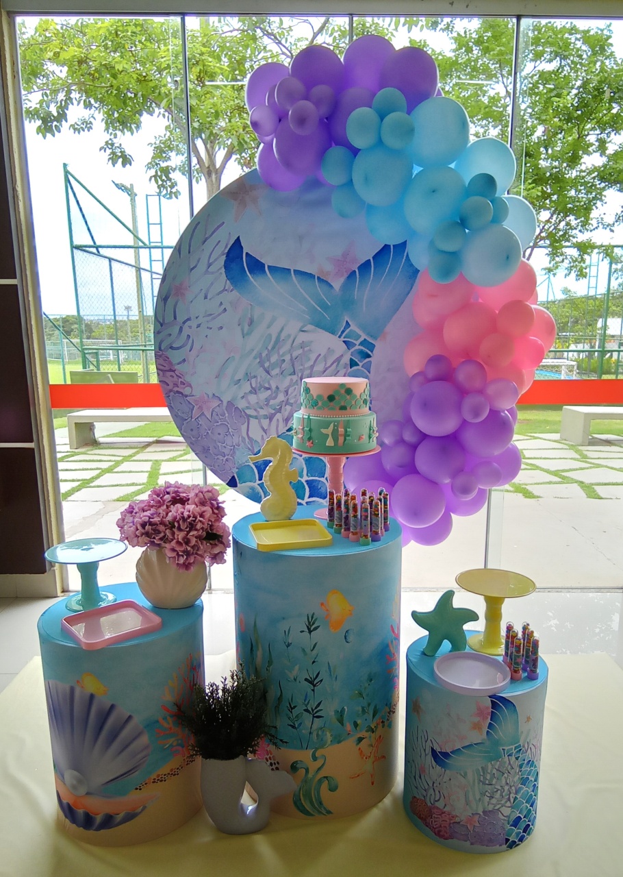 Sereia Decor - Cenário Mágico Festa
