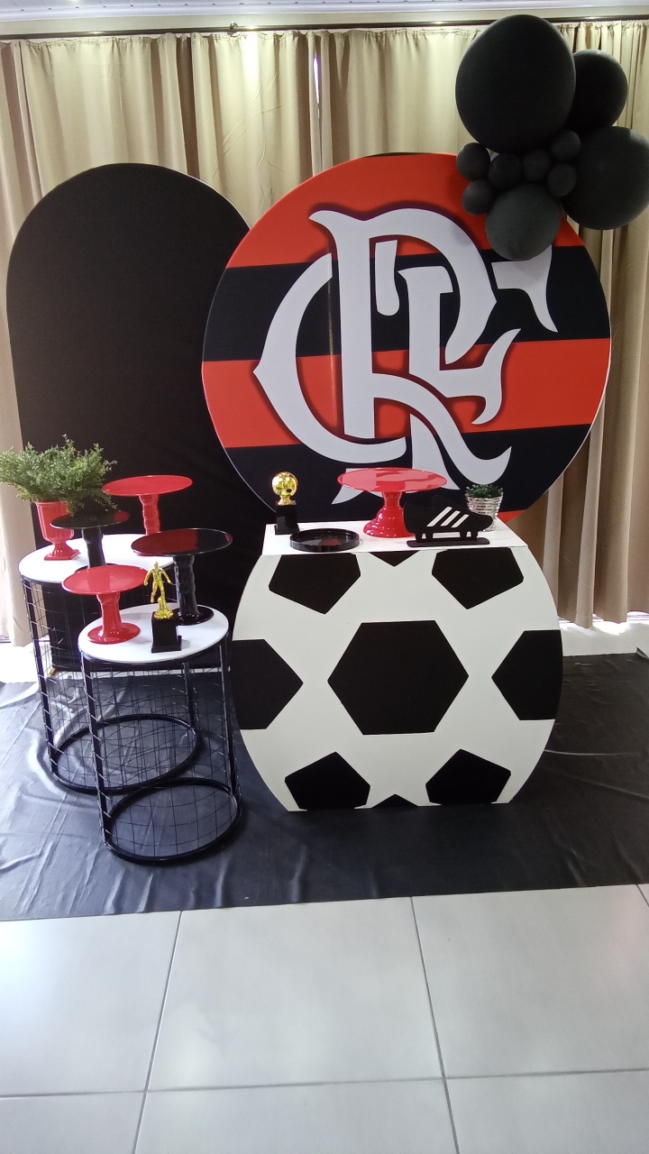 Futebol Flamengo 3 - Cenário Mágico Festa