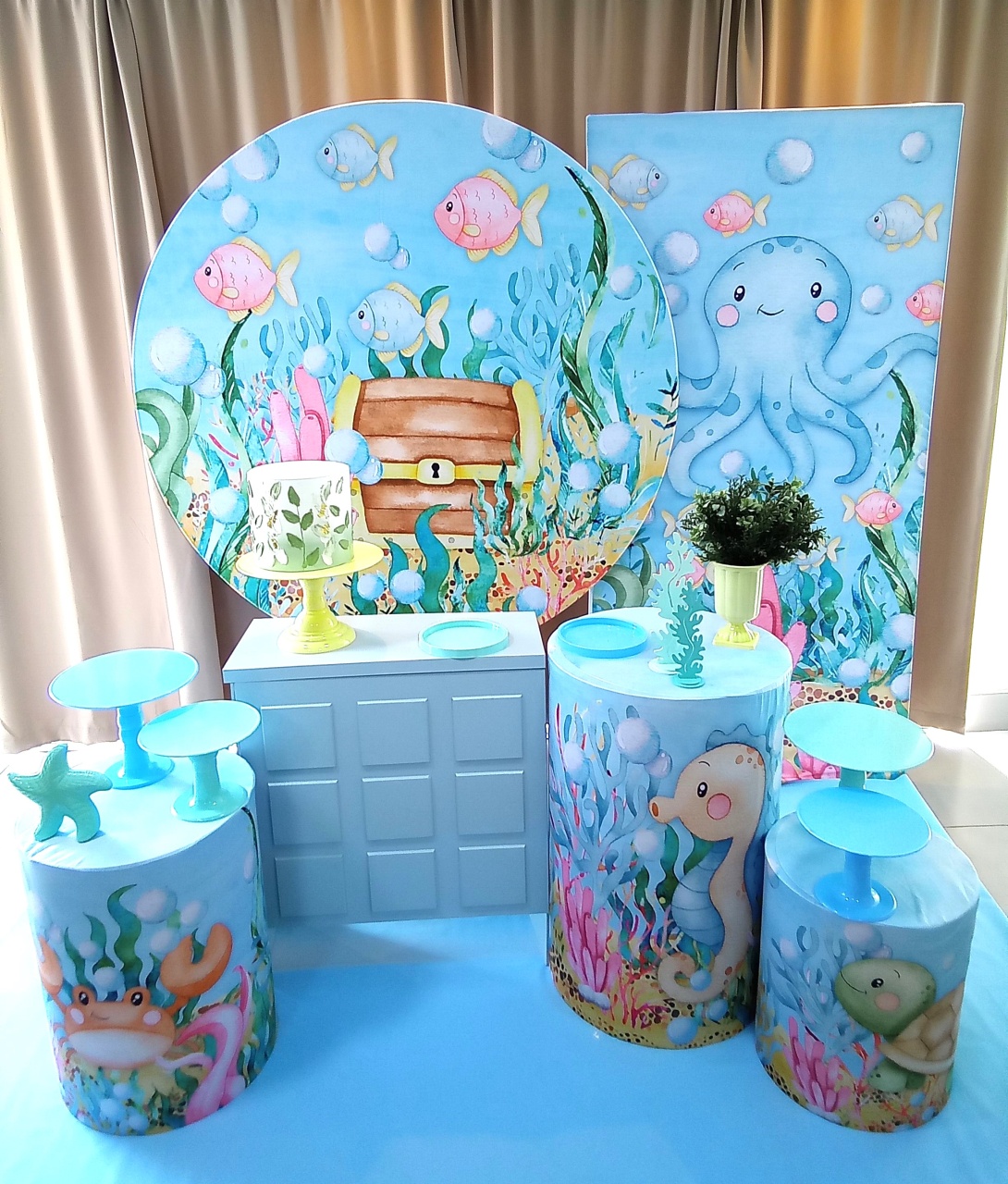 Fundo Do Mar 3 - Cenário Mágico Festa