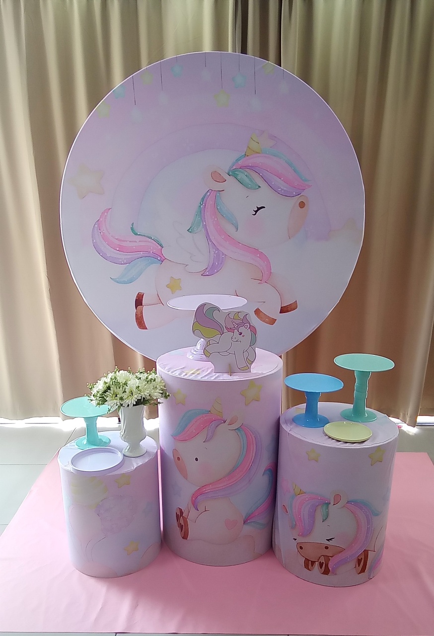 Unicornio Baby 1 - Cenário Mágico Festa