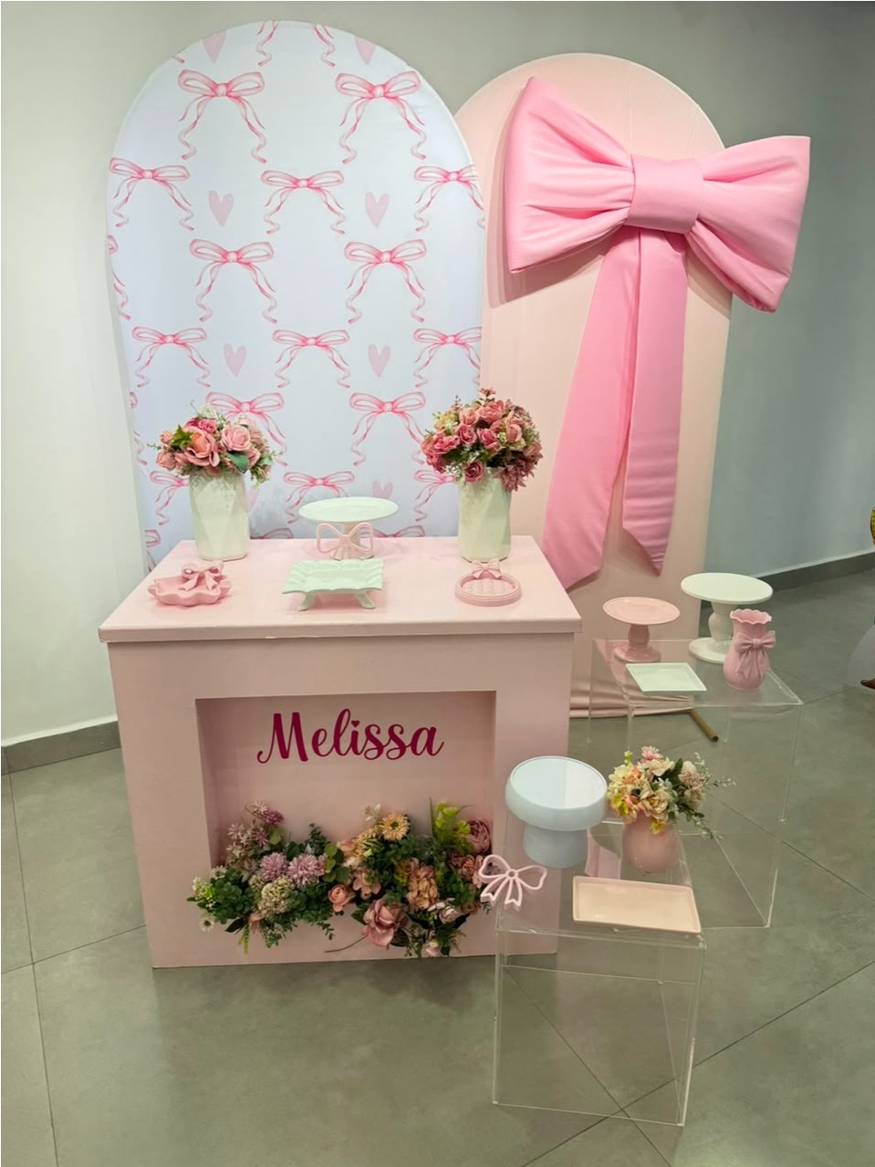 Laço Rosa - katiakoppa.ateliedefestas