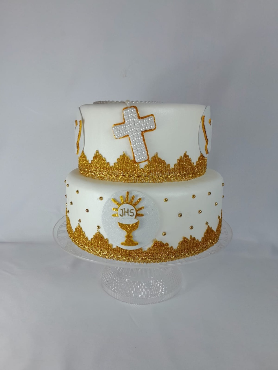Bolo Fake Batizado - Monte Festa