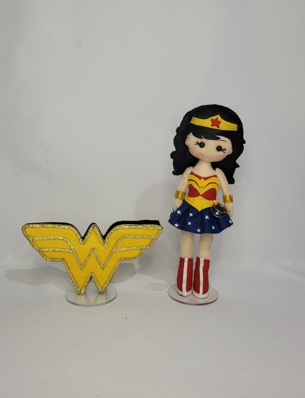 Kit Completo Feltro - Liga da Justiça Mulher Maravilha - Monte Festa
