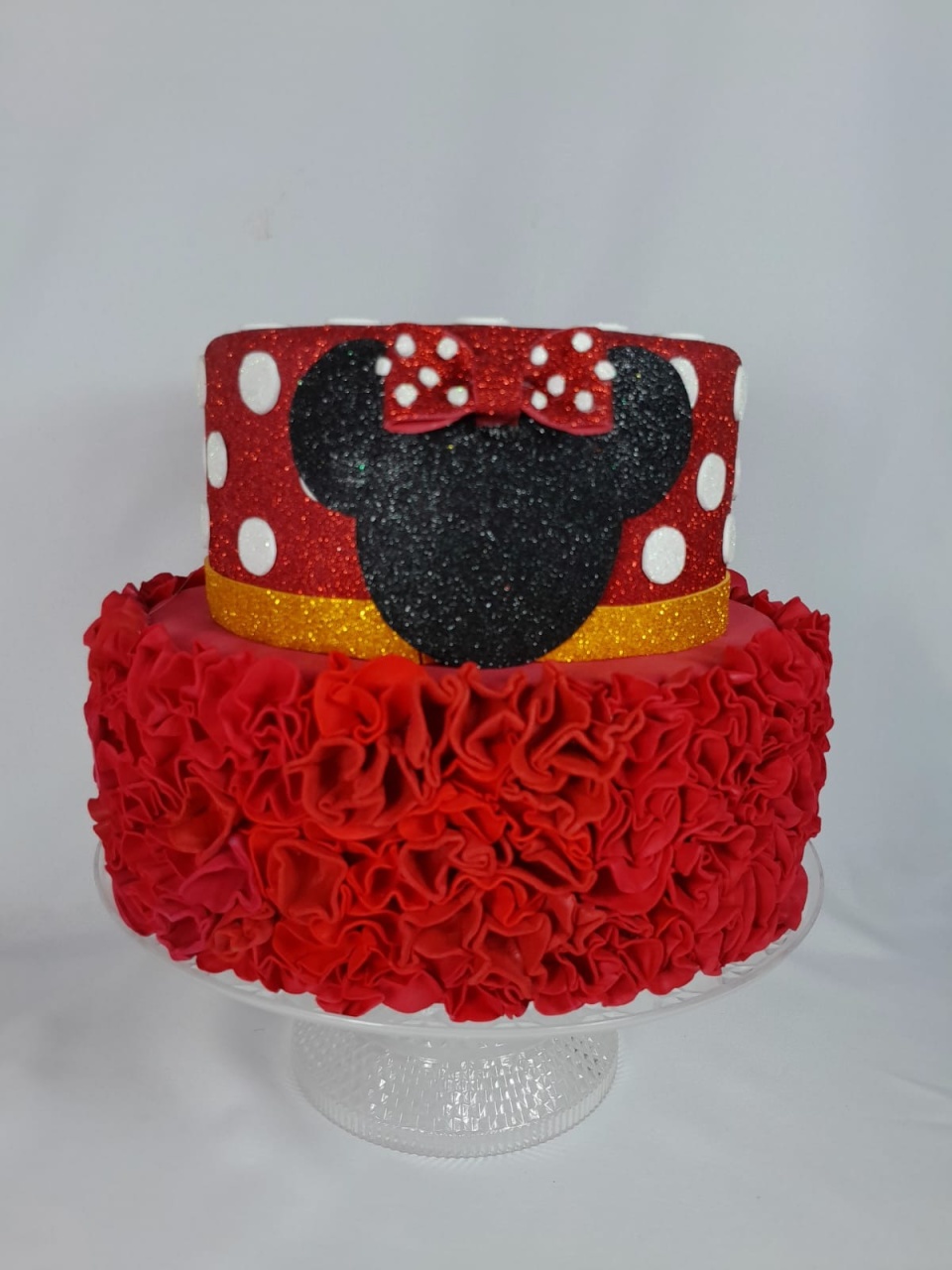 Bolo Fake Minnie Vermelha - Monte Festa