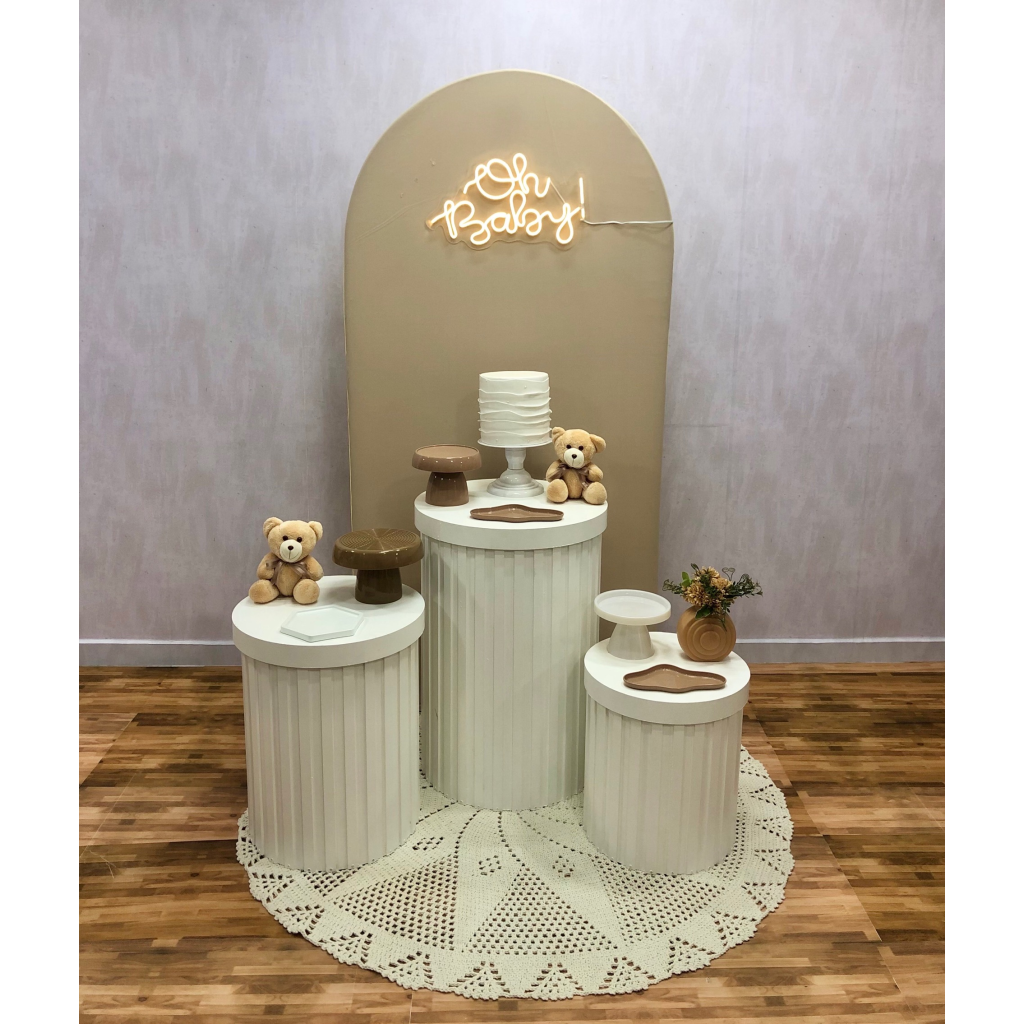 Oh Baby Bege - Composição 1 - Creare Decorações 