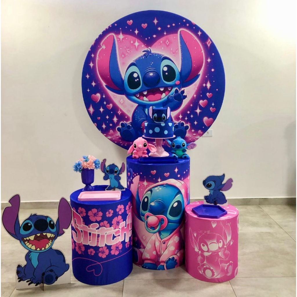 Stitch Rosa Kit 1 - Creare Decorações 