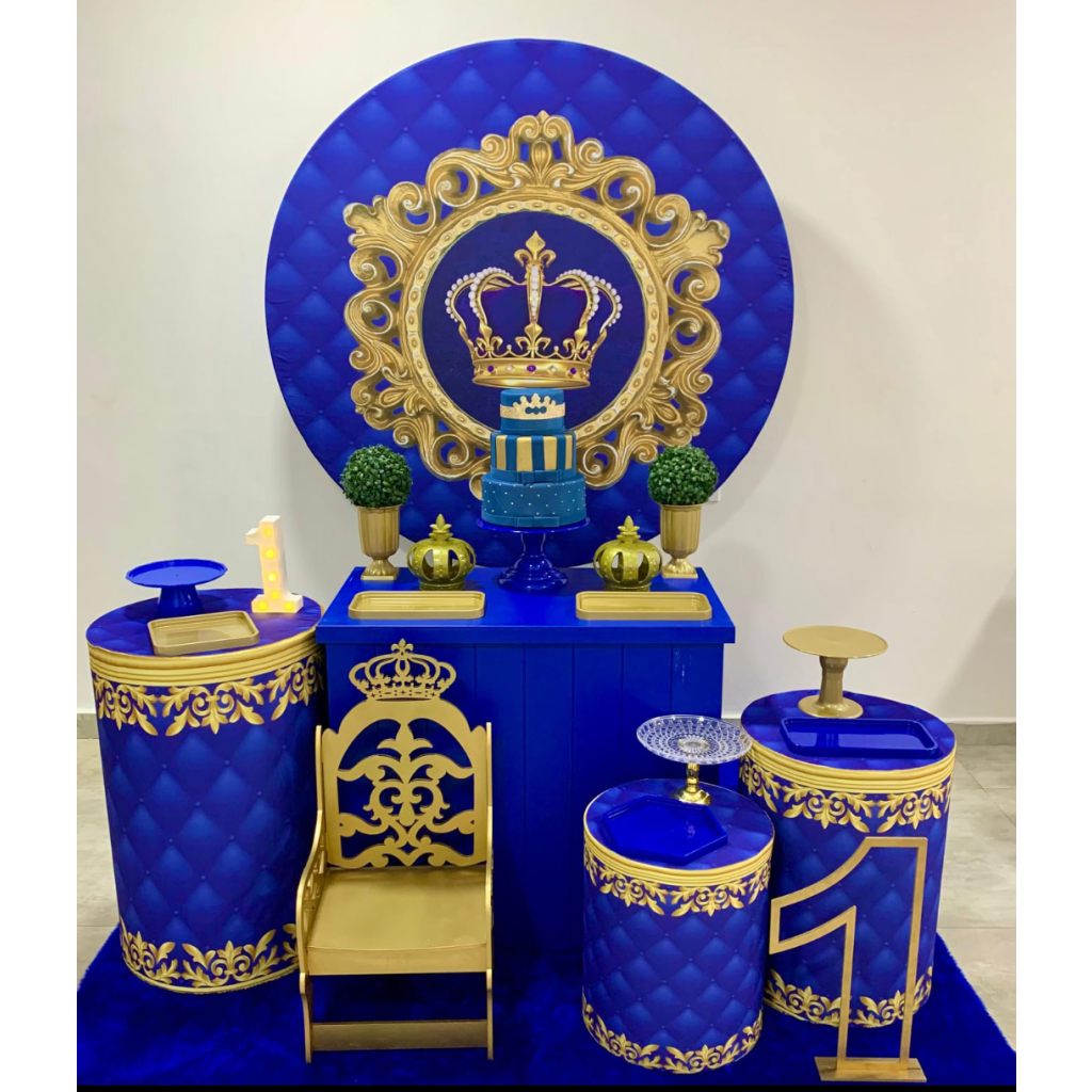 Realeza Azul - Kit 2 - Creare Decorações 