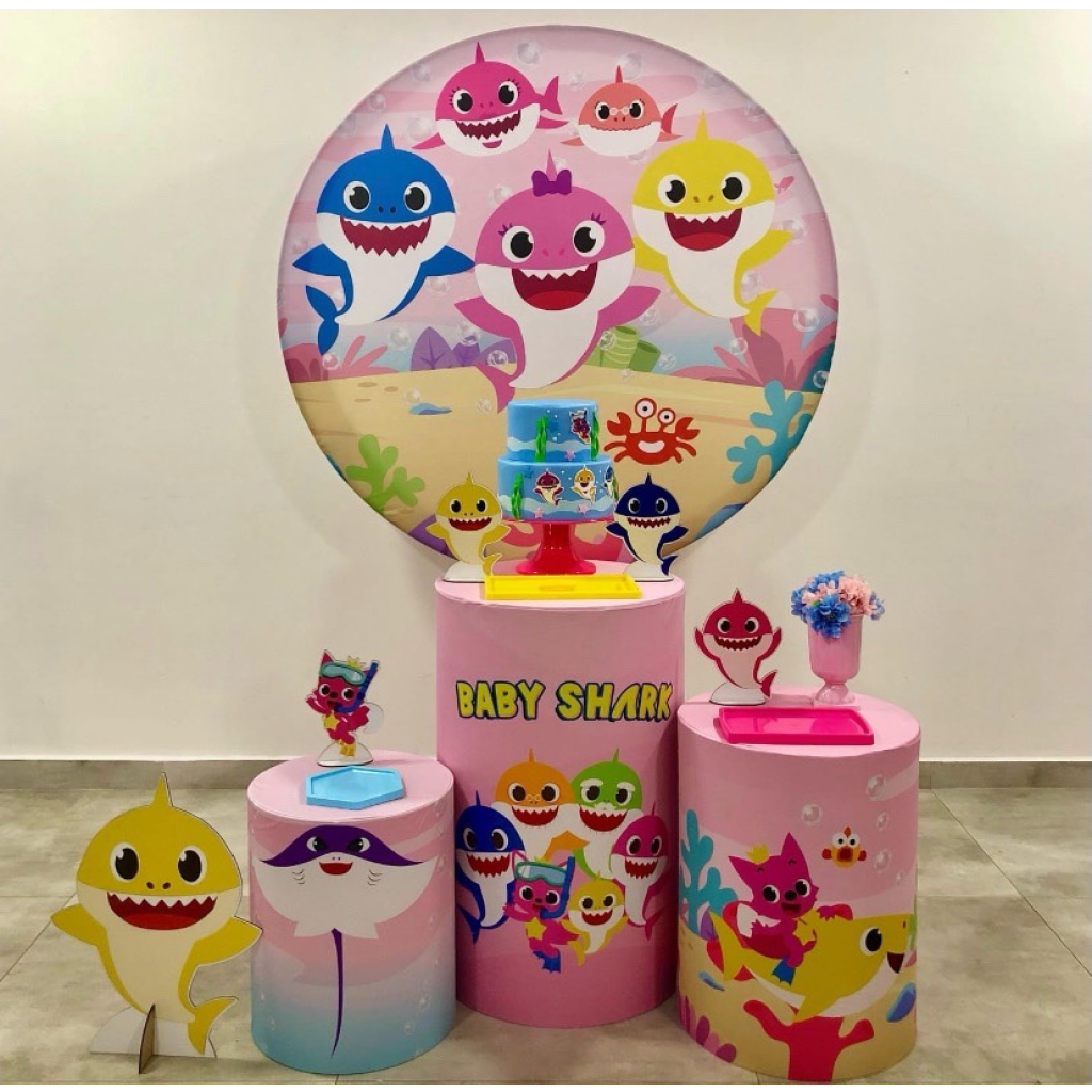 Baby Shark Menina Kit 1 - Creare Decorações 