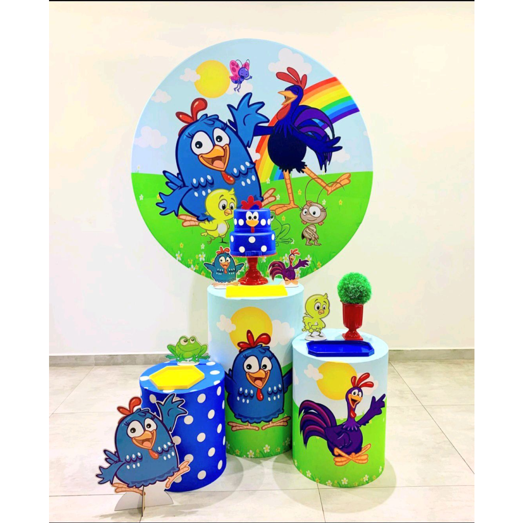 Galinha Pintadinha Azul - Kit 1 - Creare Decorações 