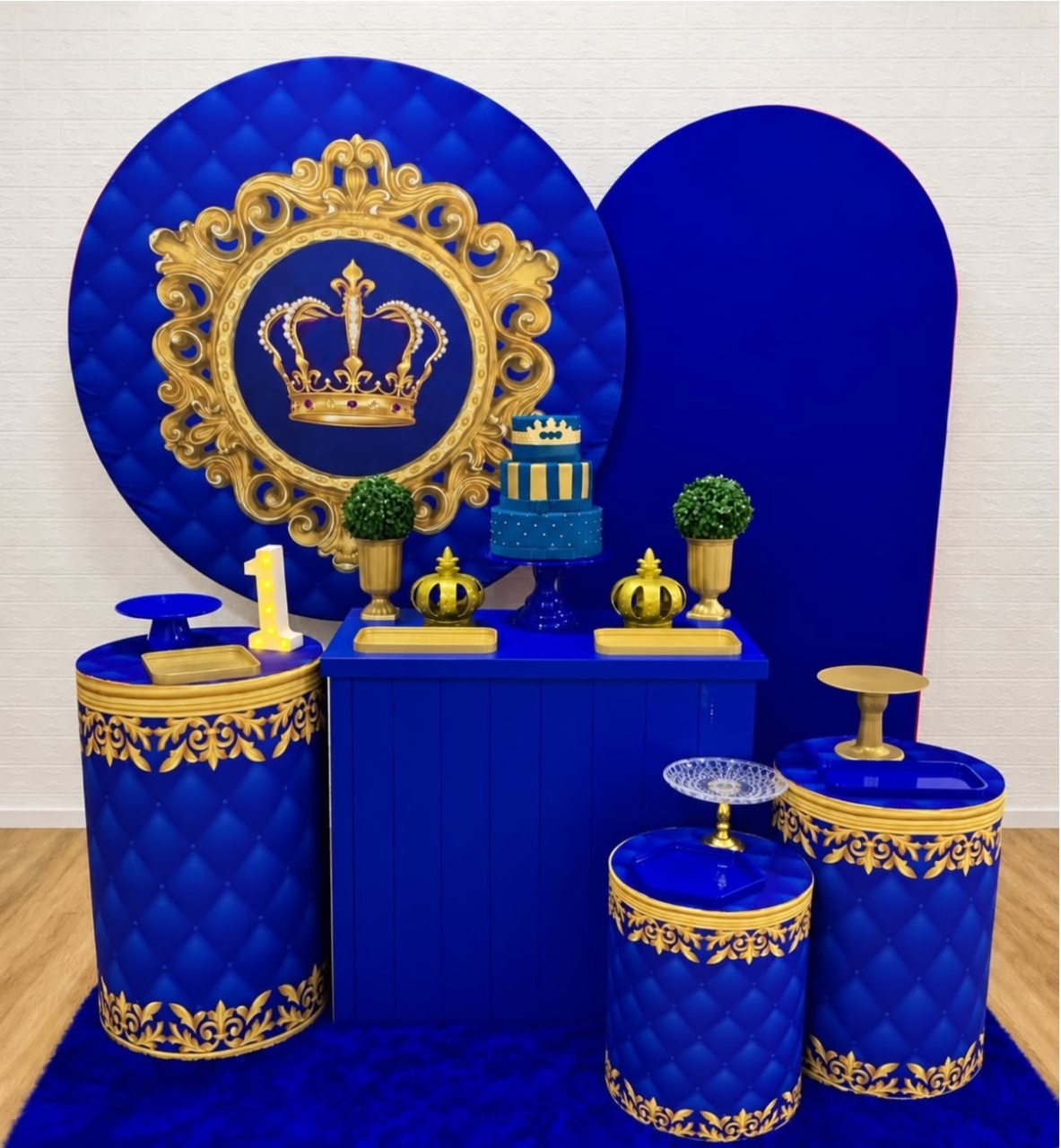 Realeza Azul - Kit 3 - Creare Decorações 