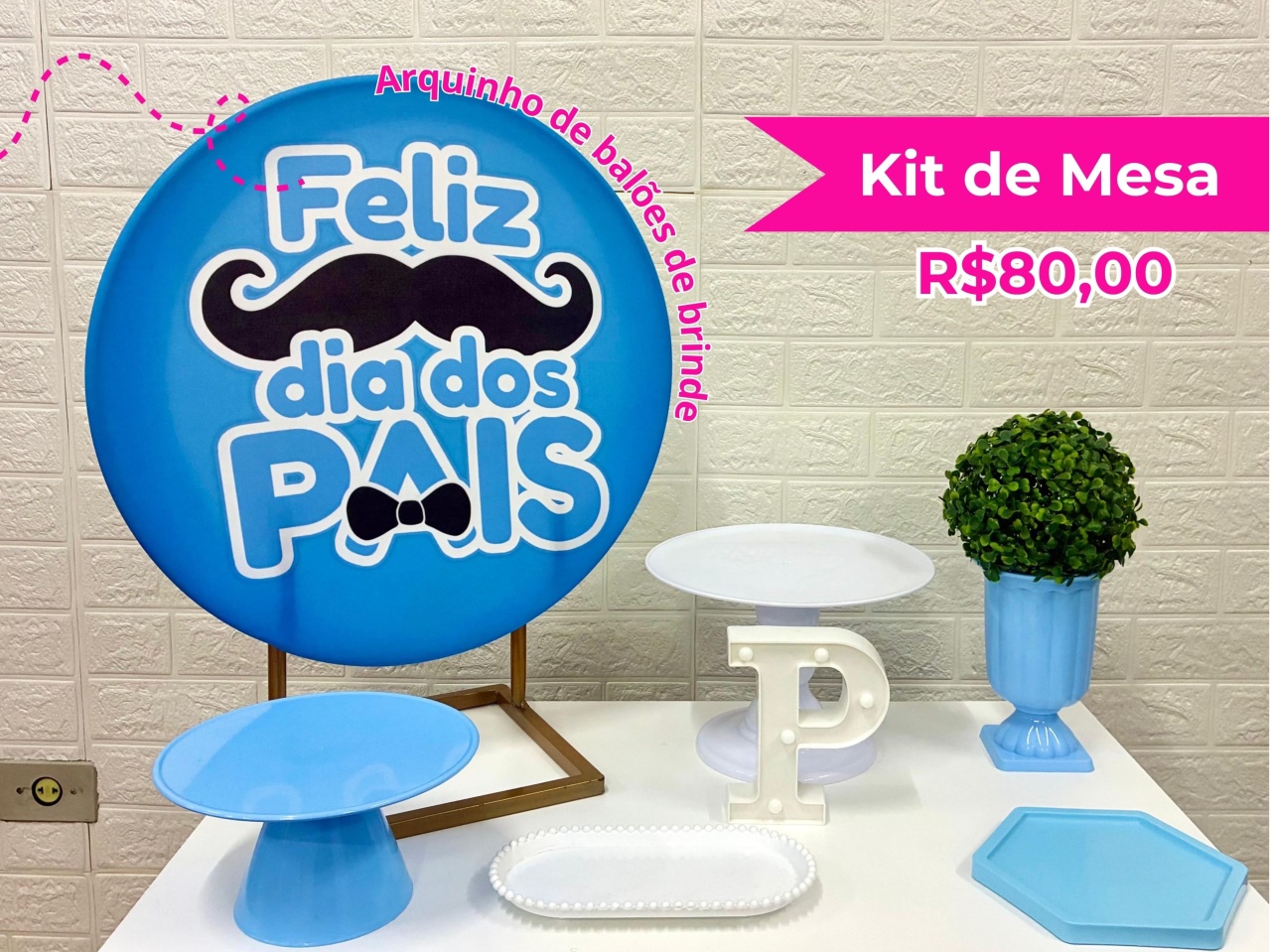 Kit de Mesa Dia dos Pais - Creare Decorações 
