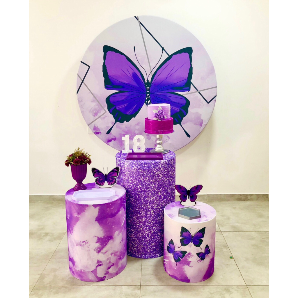 Borboleta Roxa - Kit 1 - Creare Decorações 