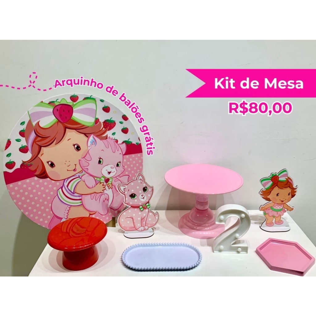 Kit de Mesa Moranguinho - Creare Decorações 