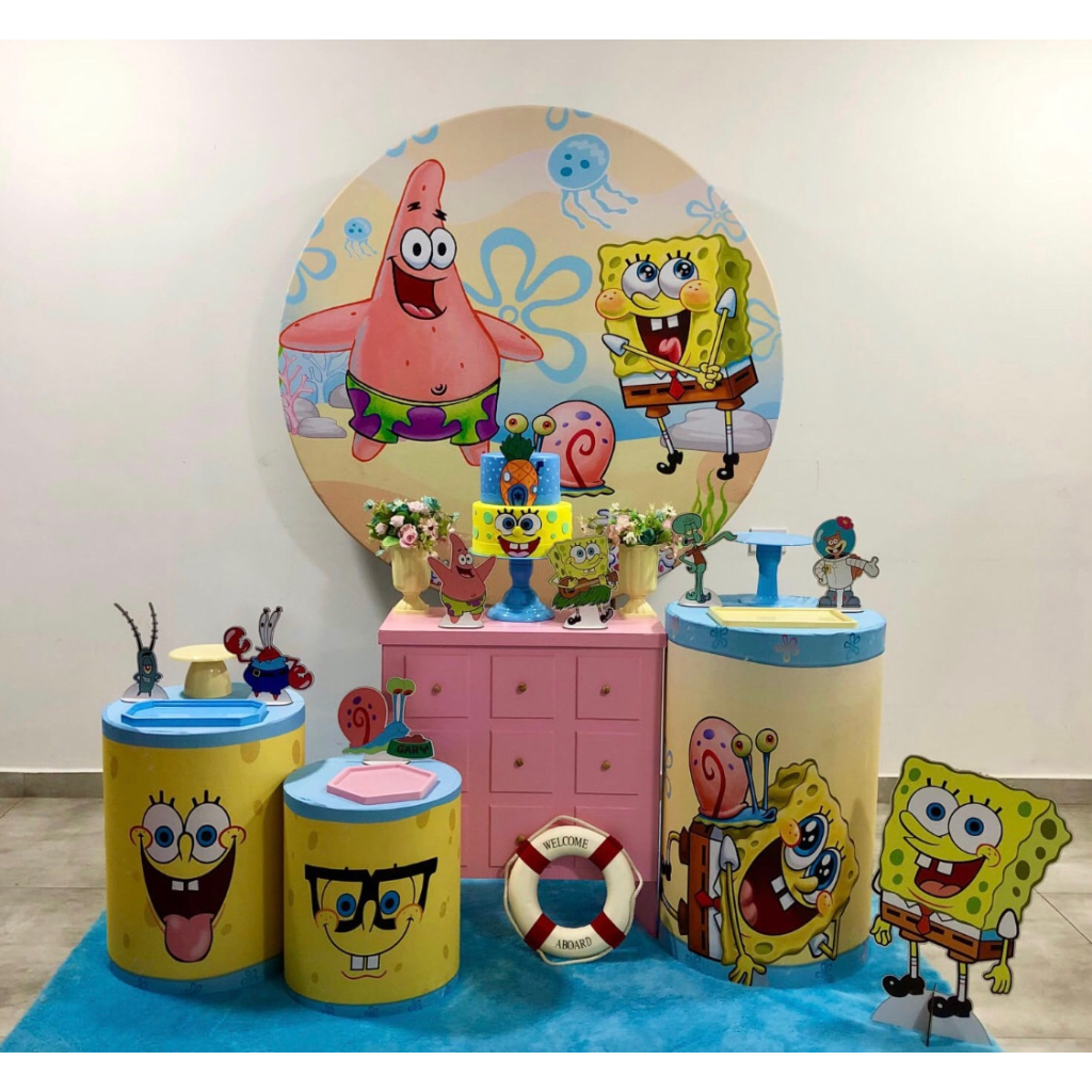 Bob Esponja Menina - Kit 2 - Creare Decorações 