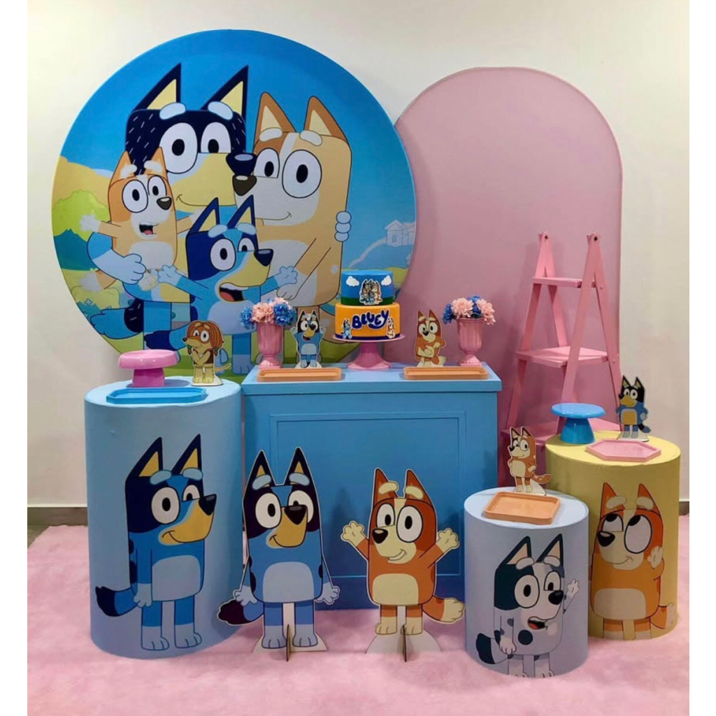 Bluey Menina - Kit 3 - Creare Decorações 