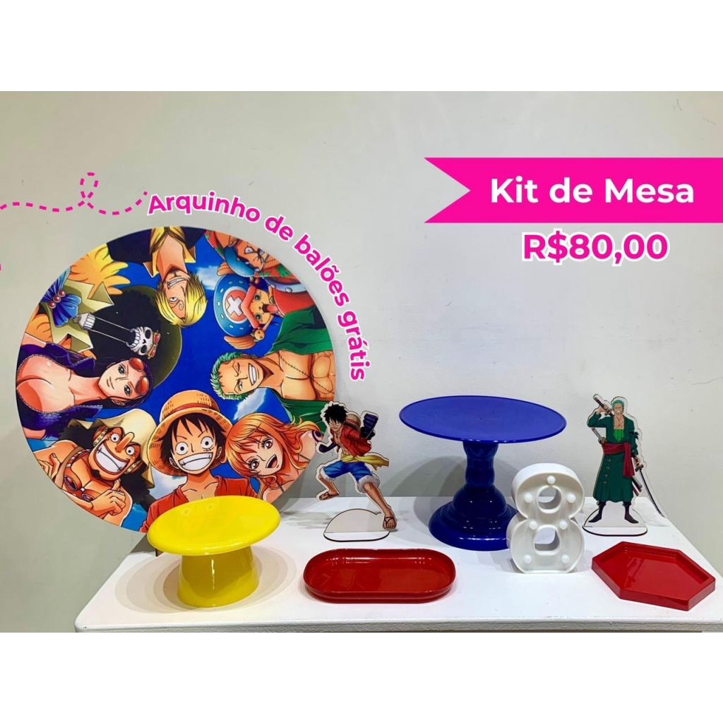 Kit de Mesa One Piece - Creare Decorações 