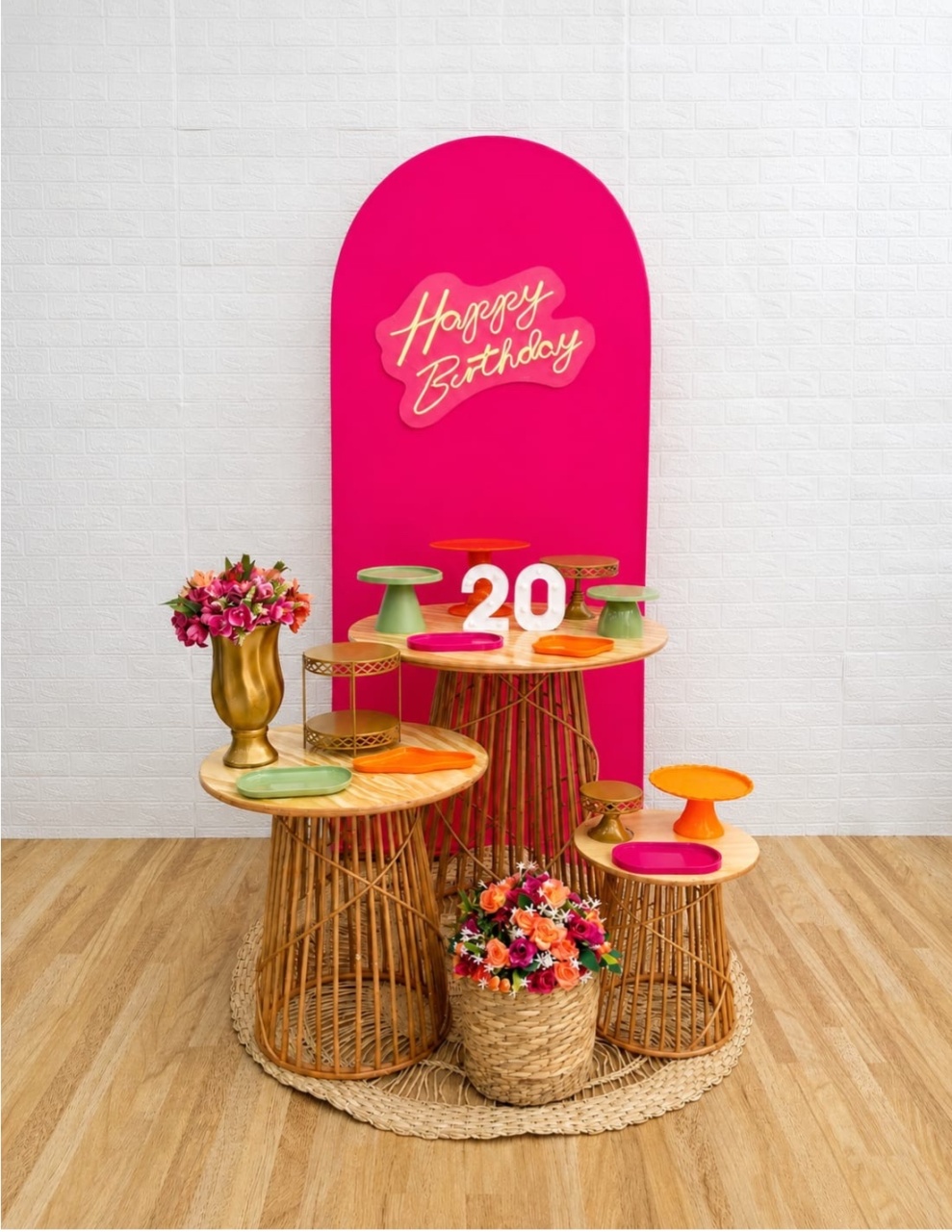Tropical Rosa Pink 1 - Vime - Creare Decorações 