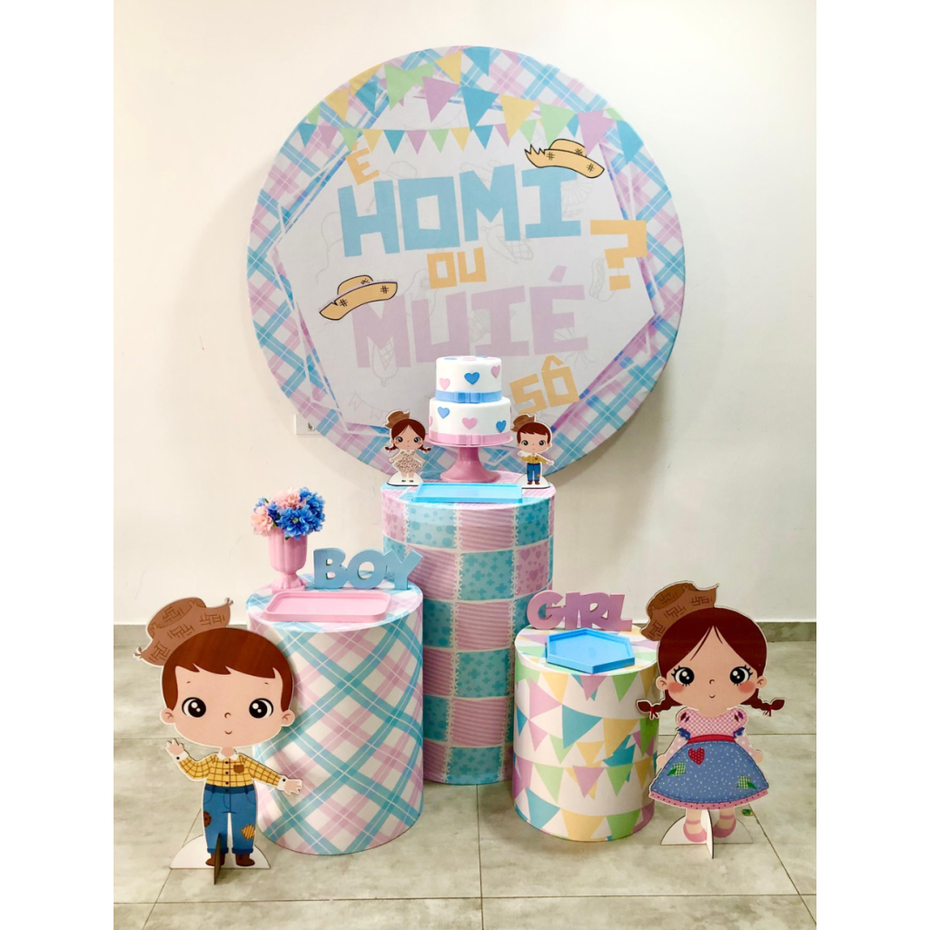 Chá Revelação Junino - Kit 1 - Creare Decorações 