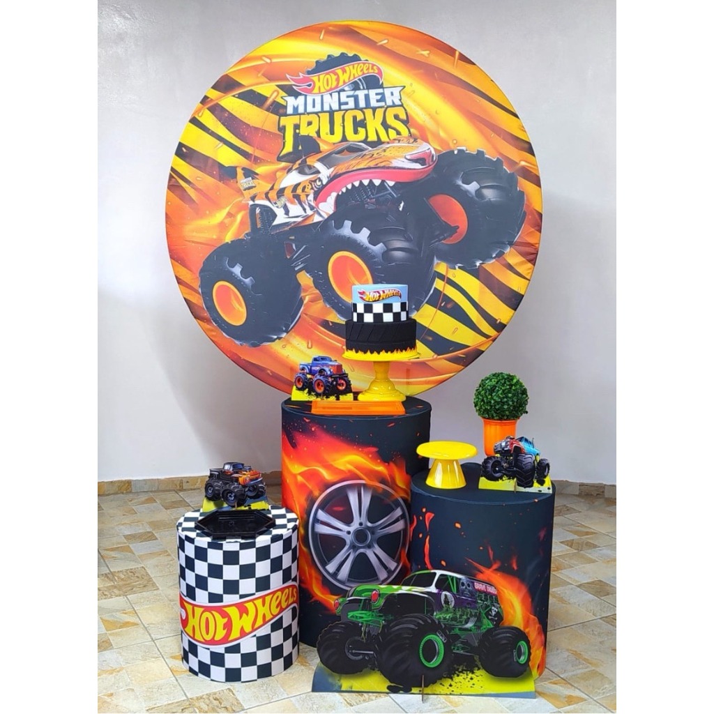 Hot Wheels Monster Trucks Kit 1 - Creare Decorações 