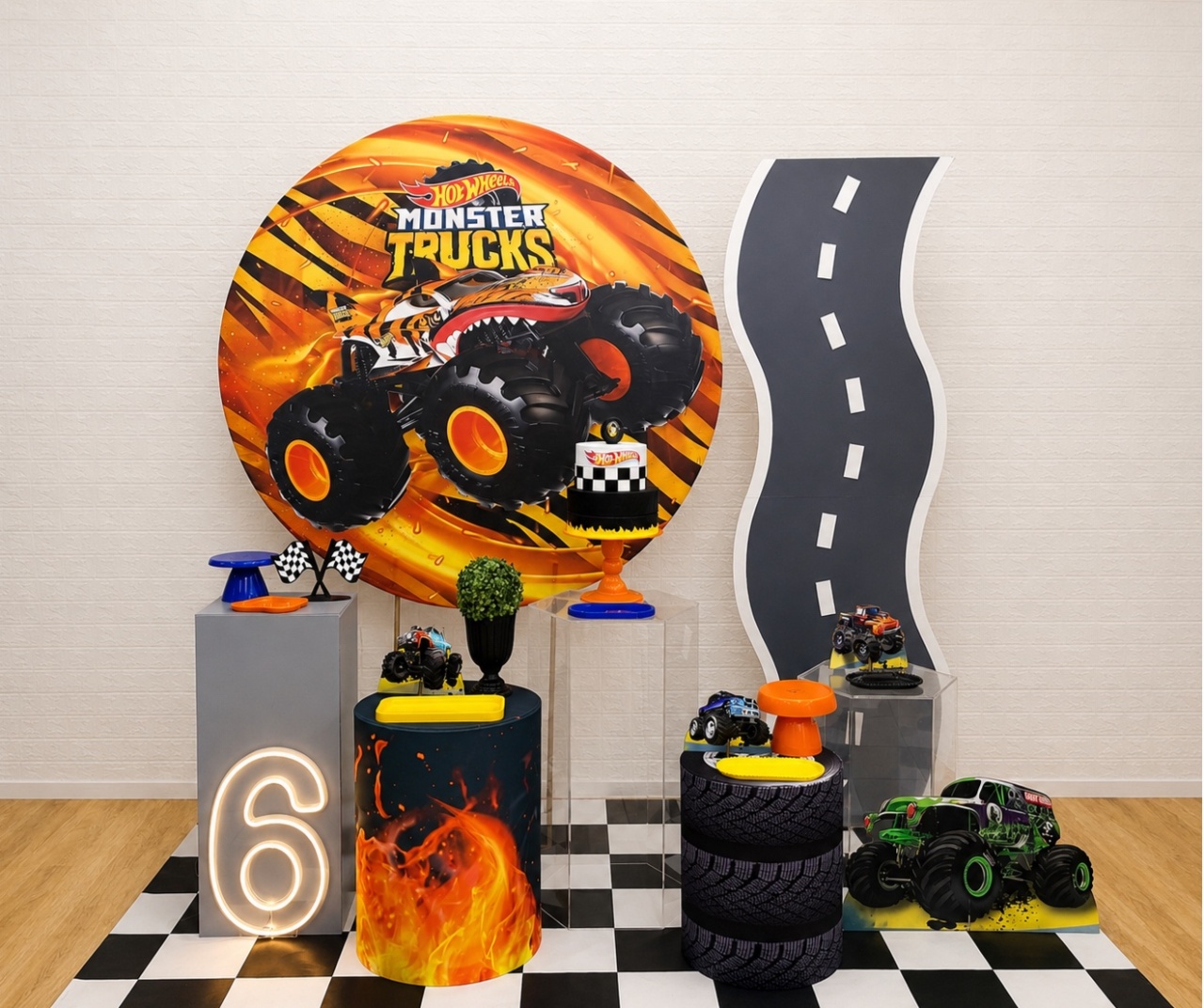 Hot Wheels Monster Truck - Composição - Creare Decorações 