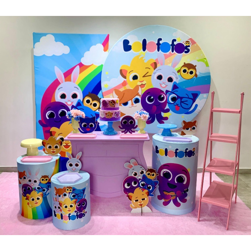 Bolofofos Menina Lilás Kit 3 - Creare Decorações 