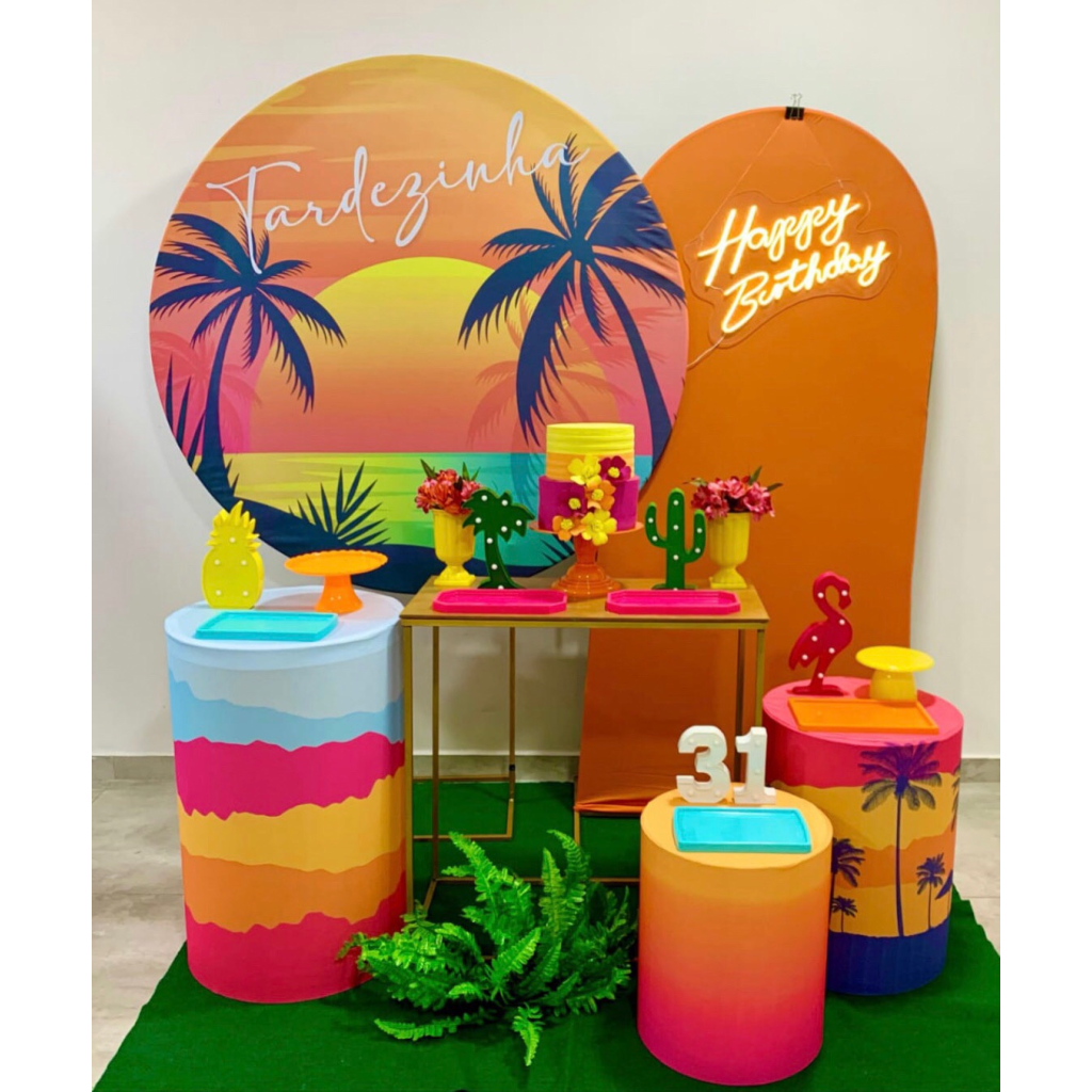 Tardezinha - Com Led Happy Birthday - Creare Decorações 