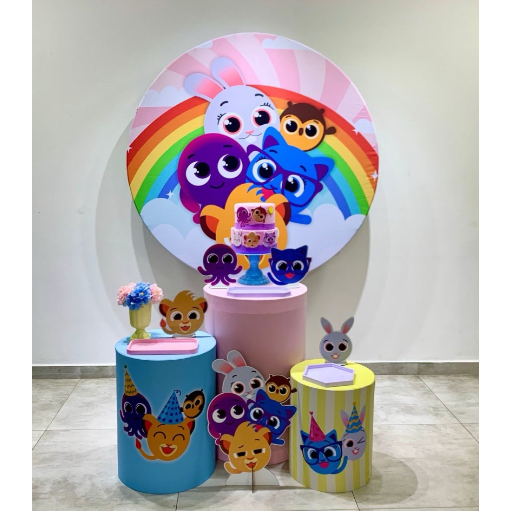 Bolofofos Menina Rosa Kit 1 - Creare Decorações 