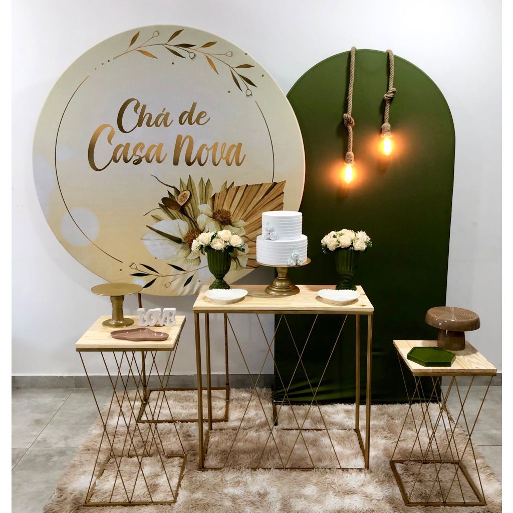 Chá de Casa Nova Oliva 3 - Composição  - Creare Decorações 