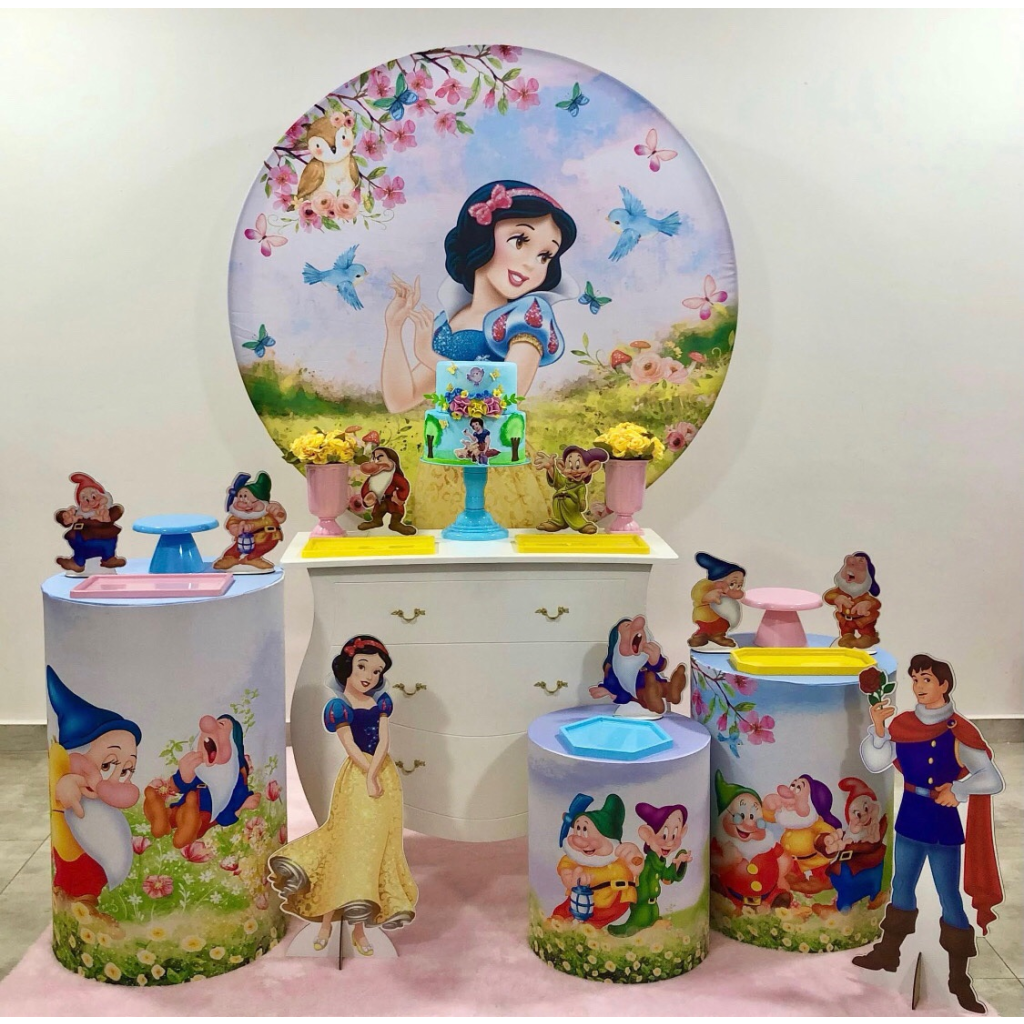 Branca de Neve Jardim - Kit 2 - Creare Decorações 