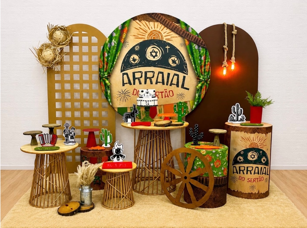 Arraial Do Sertão - Coleção Vime - Creare Decorações 