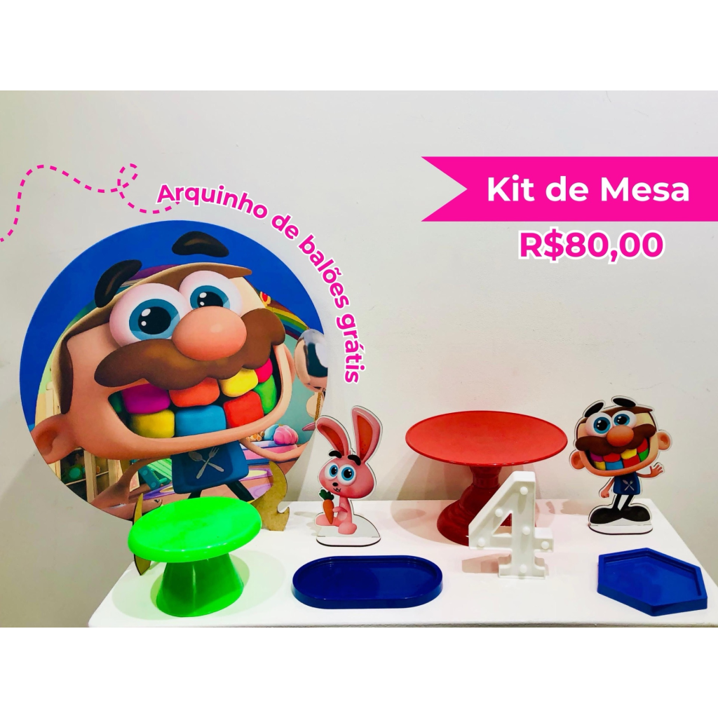 Kit de Mesa Zé Comilão - Creare Decorações 