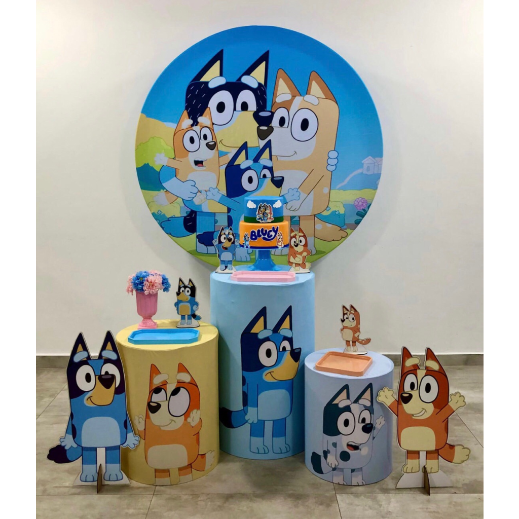 Bluey Menina - Kit 1 - Creare Decorações 