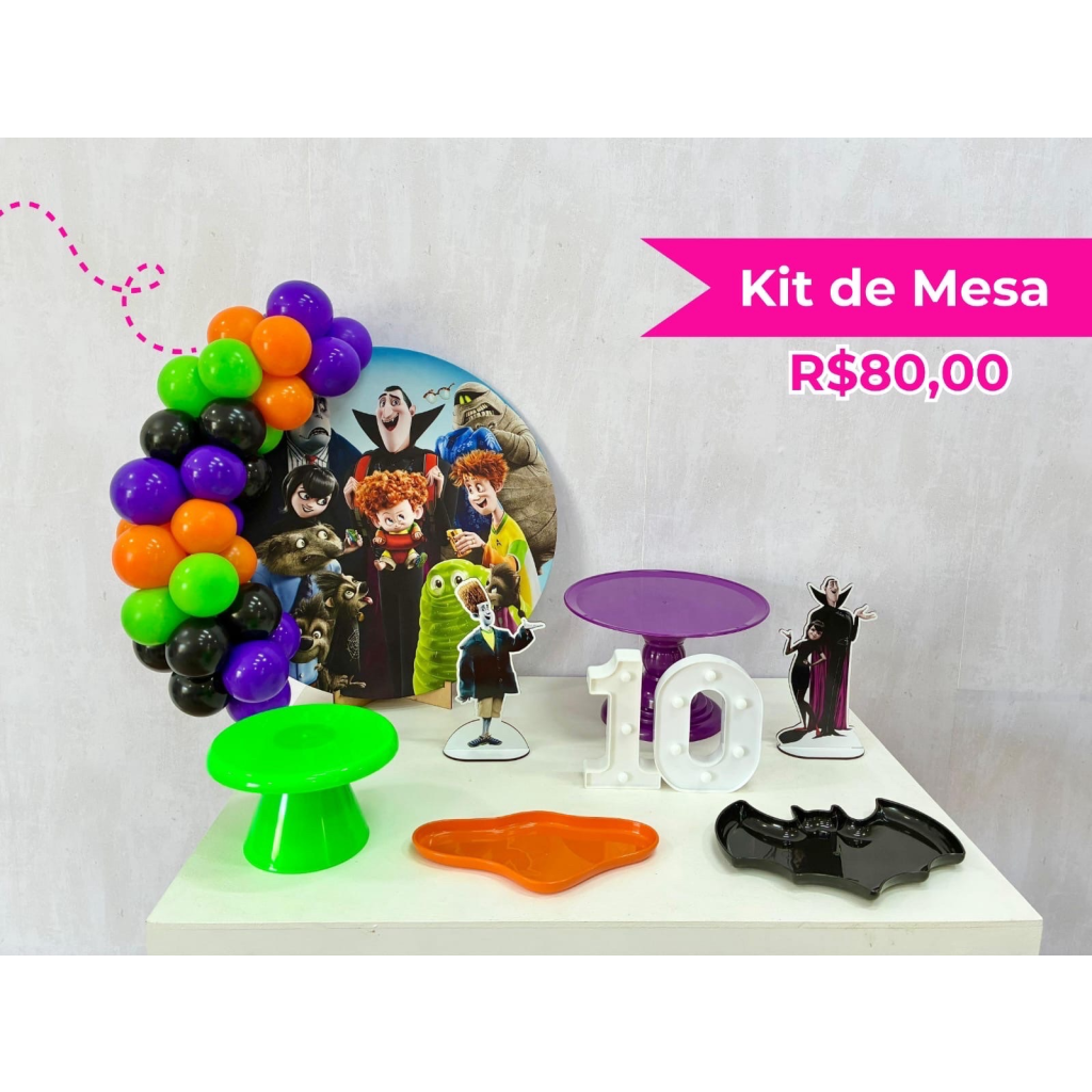Kit de Mesa Hotel Transilvânia - Creare Decorações 