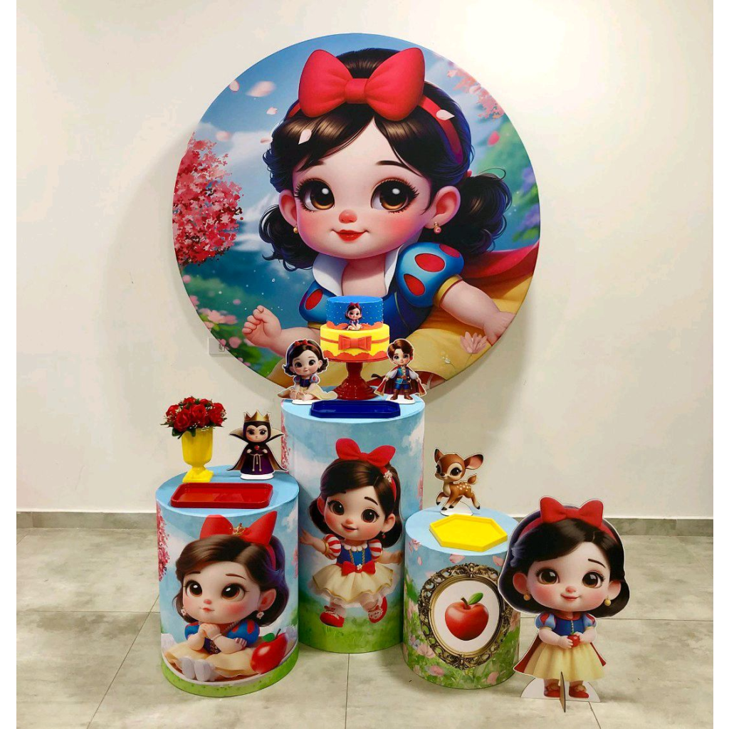 Branca de Neve Baby Ia - Kit 1 - Creare Decorações 