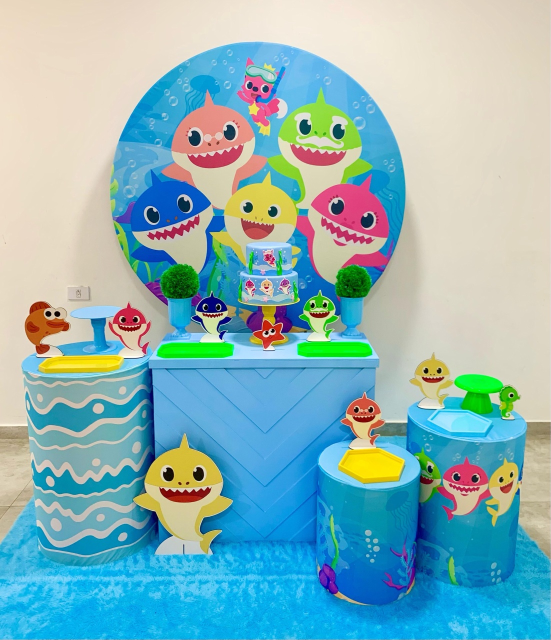 Baby Shark Menino - Kit 2 - Creare Decorações 