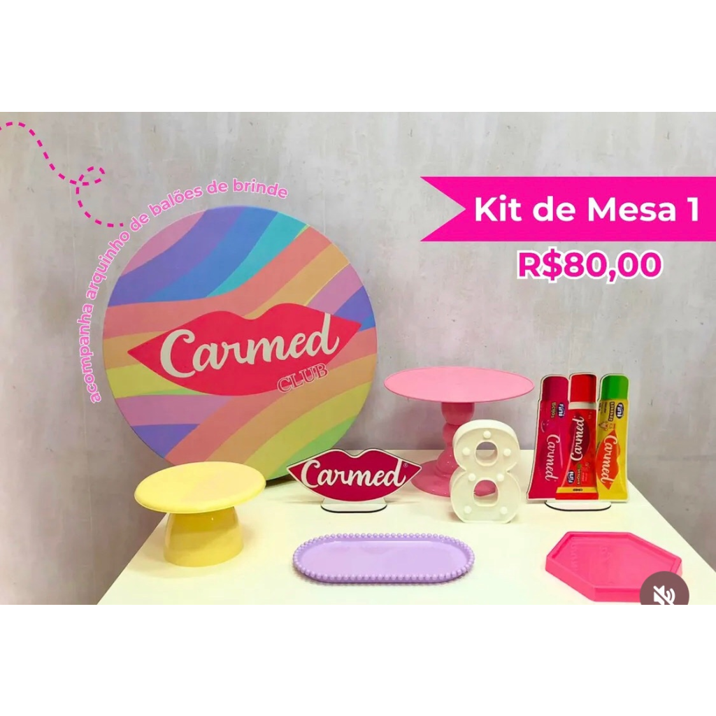 Kit de Mesa Carmed - Creare Decorações 
