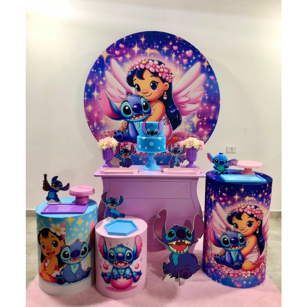 Lilo E Stitch Cute - Kit 2 - Creare Decorações 