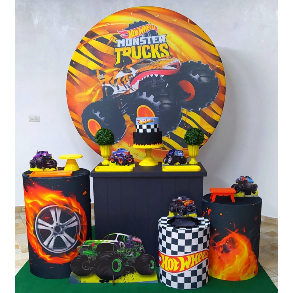 Hot Wheels Monster Trucks - Kit 2 - Creare Decorações 